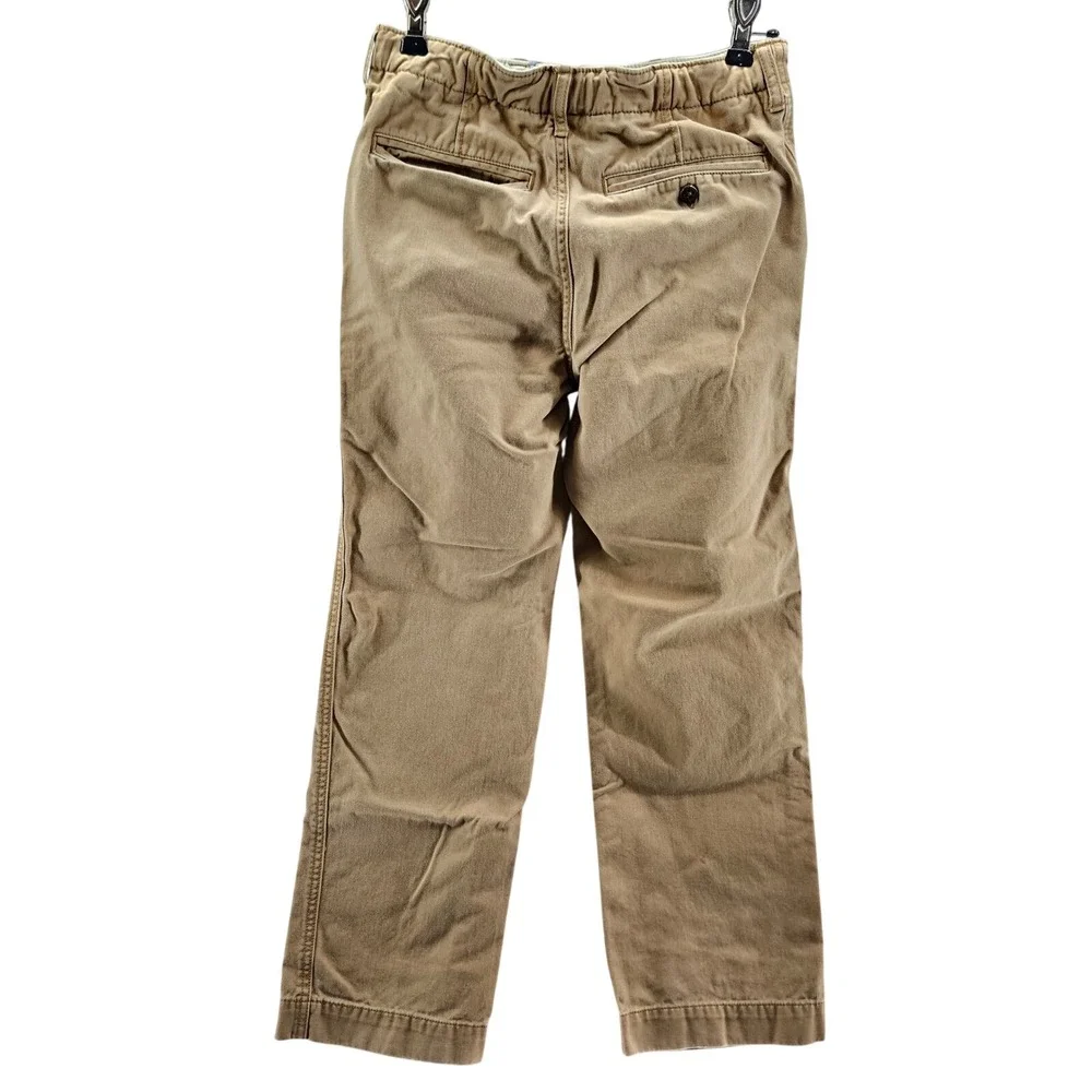 Gap Kids‎ Khaki Chino Pants Straight Leg Elastic Waist Adjustable Size 12